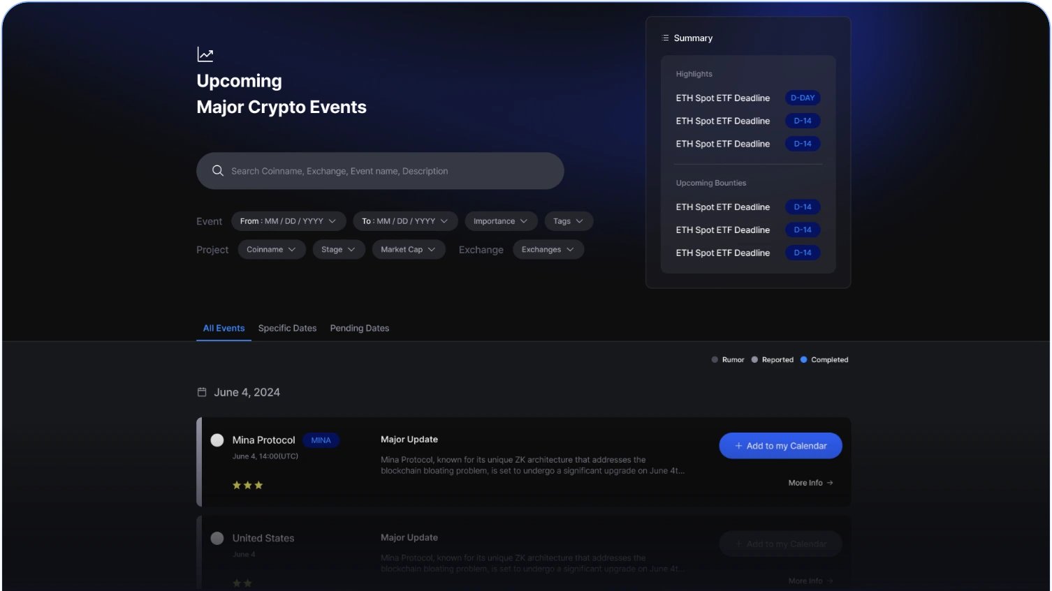 event mockup